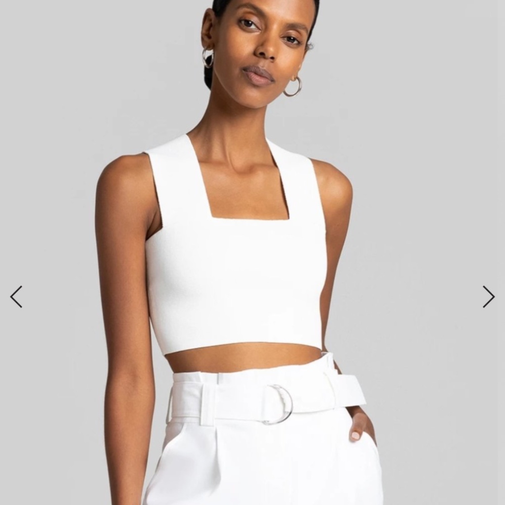 White Tank, racerback tank, cropped tank